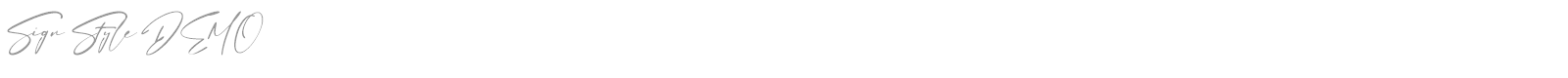 Sign Style font preview
